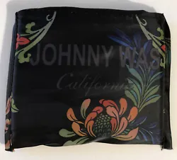 Gorgeous Johnny Was Reusable Foldable Multicolor Floral Shopping Bag Nylon Tote - NEW. See photos for details and...