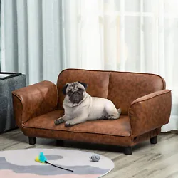 Give your pet the best in luxurious lounging with this sophisticated raised dog sofa bed from PawHut. Provides plenty...