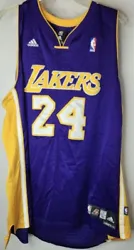 Adidas Kobe Bryant 24 Lakers Jersey XL Purple Away . Condition is Used. Shipped with USPS Ground Advantage.
