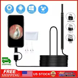 1 Endoscope. Built-in 6pcs high brightness LED lights can effectively improve image clarity in dark or low-light...