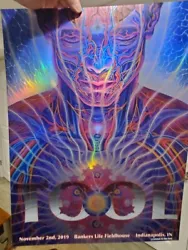 The OG Mystic Eye! Tool, Alex Grey Foil Concert Poster Print Indianapolis, IN 11/2/2019. This poster is in amazing...