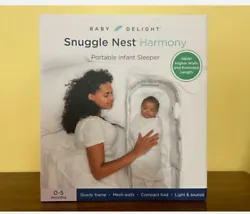 Brand New Baby Delight Snuggle Nest Harmony, Portable Infant Sleeper with High Walls and Extended Length. Ages 0-5...