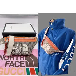 This belt bag is one of the latest pieces presented from the collaboration between The North Face and Gucci. Buckle...