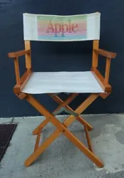 Rare 1980s Apple Machintosh Directors Chair EXCELLENT CONDITION. Condition is Used. Shipped with USPS Ground Advantage.