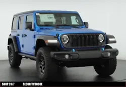 This ALL NEW 2024 Jeep Wrangler Willys 4XE is equipped with the 2.0L I4 turbo engine and 8 speed automatic transmission...