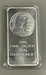 Silvertowne Bullion Buffalo Design Bar. Bar Shown is. 999 fine silver and minted from SILVERTOWNE. ITEM:Silver 10oz....