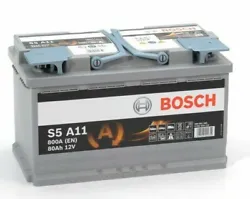 Technologie AGM / EFB. La batterie Bosch S5 AGM - S5A13 - 12V (95Ah-850A) est adaptée aux véhicules équipés de la...