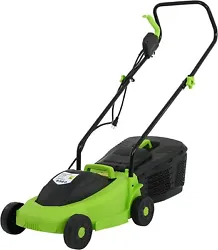 Fits through narrower areas and around obstacles easier than larger mowers. 【Powerful】--The Lawn Mower have12 Amp...