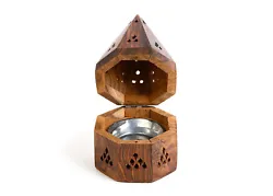 Our wood incense stick holder serves as an incense ash catcher and burner. A hand craved piece which makes each one...