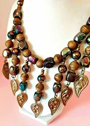 Authentic Artisan Studio Piece from Blowing Rock NC. Hand-Crafted in the Blue Ridge Mountains! Necklace weighs 4.4...
