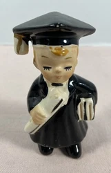 Vintage Graduation Boy Figurine Cap and Gown Made in Japan.Please look at pictures for condition and description, any...