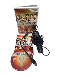 Disney Sing It: Pop Hits (Nintendo Wii, 2009) With Microphone CIB [TESTED]