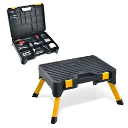 Our multifunctional and useful stool will save you a lot of hassle in using tools on a daily basis! Non-slip feet add...