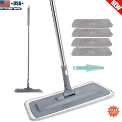 Wet dry clean: This mop can be used for both dry and wet wiping. Dry wipe attracts dirt, dust and hair, while wet use...