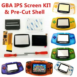 A very good third-party made backlight LCD for GBA Console. Note: Not include the GBA motherboard. Press and hold...