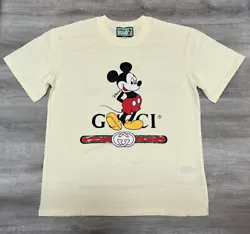 Gucci x Disney Mickey Mouse Mens Heavy Cotton Oversized T-Shirt Size Medium. New Unworn no tags no receipts, final...