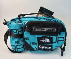 Supreme x The North Face Steep Tech Waistbag Fannypack Teal Black FW22 New  BRAND NEW WITH TAGS  100% AUTHENTIC PRODUCT...