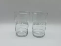 2 HARPOON 7 oz Beer Tasting Glasses Set Of 2 Tasting Harpoon Set. Condition is “Used”. Comes with two glasses.