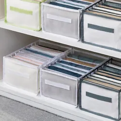 Drawer Divider Storage Box 6/7/9 Grids Closet Wardrobe Clothes Organizer. Color:white,grey,green. 1pc Storage Box. One...