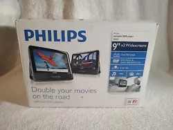 Philips PD9016 9-inch Dual Portable DVD Player.
