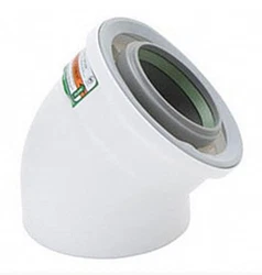 Condensing Vent Pipe Elbow 45° 224077PP for Condensing Tankless Water Heaters. Outer Intake Material Inner Exhaust...