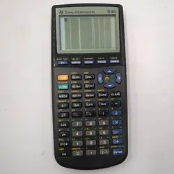 Calculator has lines on screen. Calculator has scratches, scrapes and marks. Calculator intact with no cracks or...
