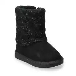 Jumping Beans® Reagann Toddler Girls Winter Boots NIB US 7T Black. Shell enjoy cozy, comfortable style with these...