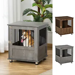 Look no further than our stylishly designed dog crate end table. This pet crate is secure, stable, and easy to...