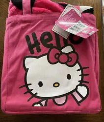Hello Kitty Silk Touch Throw And Canvas Tote Set. Condition is New with tags. Shipped with USPS Priority Mail.