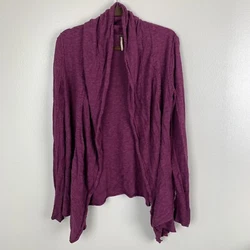 Elevate your wardrobe with this stylish and comfortable Free People cardigan sweater in beautiful maroon color. The...