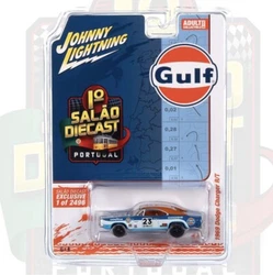 Johnny Lightning 1969 Dodge Charger R/T Gulf Racing Portugal Exclusive 2023.