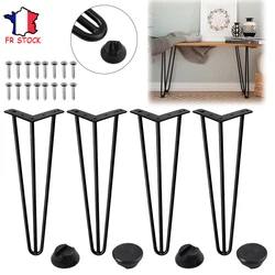 4 x pieds de table en épingle à cheveux. 4 x protecteurs de pieds. Chaque jambe est équipée dun tapis de protection...