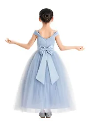 The tulle skirt has 6 layers, top 3 layers are made of tulle. Perfect for all occasion! The elegant bodice features is...