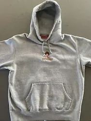 Supreme Heather Gray Angel Hoodie Size Small. Condition is Pre-owned. Shipped with USPS Priority Mail.