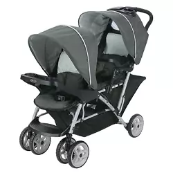 Graco DuoGlider Double Stroller | Lightweight Double Stroller with Tandem Seating, Glacier. Comfy adventures for two,...