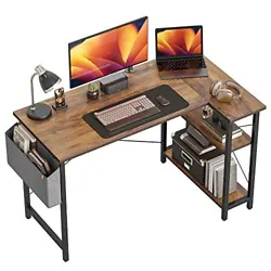 Applicable Room and Function: Can be a computer desk, study desk, gaming desk. Enrich Your Use Space: 2-tier open...