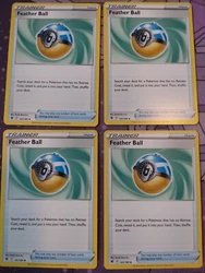 x4 Feather Ball Astral Radiance 141/189 English. Single purchase provides 4-card playset. All cards are from fresh...