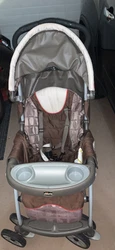 Baby car seat with stroller set.