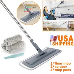 QUALITY GROWTH: Short pile design makes it harder for stains to hide in the mop, no villi and more durable. This mop...