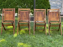 A real slice of the history! These chairs were likely used for extra seating for events, church, family outings and...