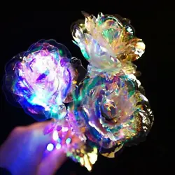 Rose size: length 25cm. The rose is made of polyethylene and the peduncle is made of polyethylene 24K gold. Style: as...