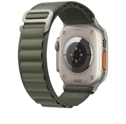 Bracelet Boucle Alpine Apple Watch Serie 6 7 8 et Ultra ( 42 44 45 et 49 mm).Les couleurs sont disponibles  Vert