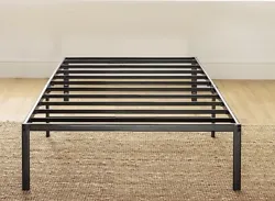 twin platform bed frame. 14” steel frame capable of supporting up to 1500 lbs