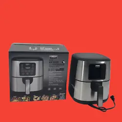 Bella Pro Series - 4.2-qt. Digital Air Fryer XF-401J Stainless Steel Silver #OB1744 (KS). Never used. Scratches,...