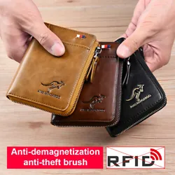 Equipped with advanced RFID Secure Technology. FeaturesZipper Closure, Photo Holder, Credit Card, Folding, RFID...
