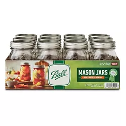Experience the versatility of Ball Glass Mason Jars with Lids & Bands. These 16 oz. regular mouth mason jars are also...