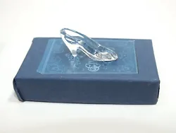 Miniature Glass Slipper is made out of lead free crystal. This slipper is not plastic. The crystal slipper is a little...