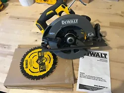 It has up to 47% more power than the DCS575 60V MAX Circular Saw with 2456 unit watts out.