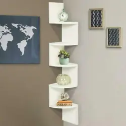 These wall shelves zigzag corner shelf. You can use these shelves to display the photographs, handicrafts and other...