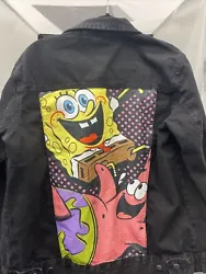 Nickelodeon Spongebob and Patrick Black Denim Jacket Size Med NWT. Please check out our store as we are adding new...